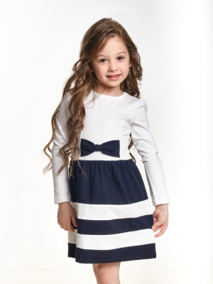 Платье для девочек Mini Maxi, модель 0746, цвет белый/синий