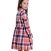 Платье для девочек Mini Maxi, модель 6825, цвет розовый/синий/клетка 