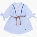 Платье для девочек Mini Maxi, модель 6144, цвет голубой/мультиколор 