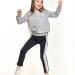 Комплект одежды для девочек Mini Maxi, модель 7025, цвет серый/черный 