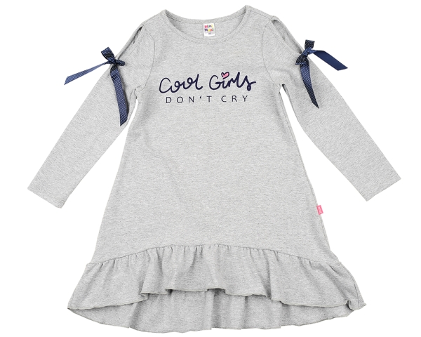 Платье для девочек Mini Maxi, модель 4987, цвет серый/горчичный 