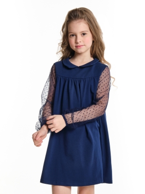 Платье для девочек Mini Maxi, модель 6854, цвет темно-синий