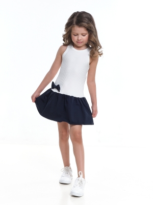 Платье для девочек Mini Maxi, модель 7184, цвет белый/синий