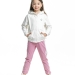 Спортивный костюм для девочек Mini Maxi, модель 7283, цвет белый/розовый 