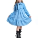 Платье для девочек Mini Maxi, модель 7014, цвет голубой/мультиколор 