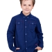 Рубашка для мальчиков Mini Maxi, модель 4544, цвет синий 