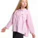 Блузка для девочек Mini Maxi, модель 7956, цвет розовый/клетка 