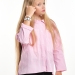 Блузка для девочек Mini Maxi, модель 7956, цвет розовый/клетка 