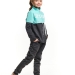Спортивный костюм для девочек Mini Maxi, модель 7247, цвет бирюзовый/черный 