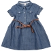 Платье для девочек Mini Maxi, модель 6361, цвет синий/мультиколор 