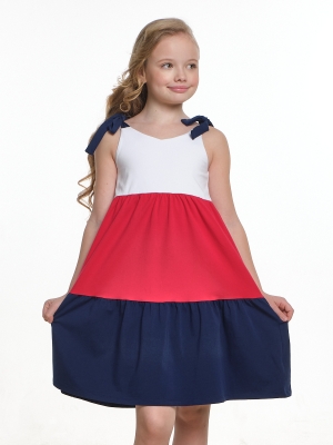 Платье для девочек Mini Maxi, модель 7595, цвет белый/красный