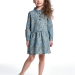 Платье для девочек Mini Maxi, модель 3782, цвет бирюзовый/мультиколор 