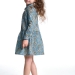 Платье для девочек Mini Maxi, модель 3782, цвет бирюзовый/мультиколор 